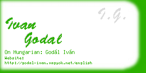 ivan godal business card